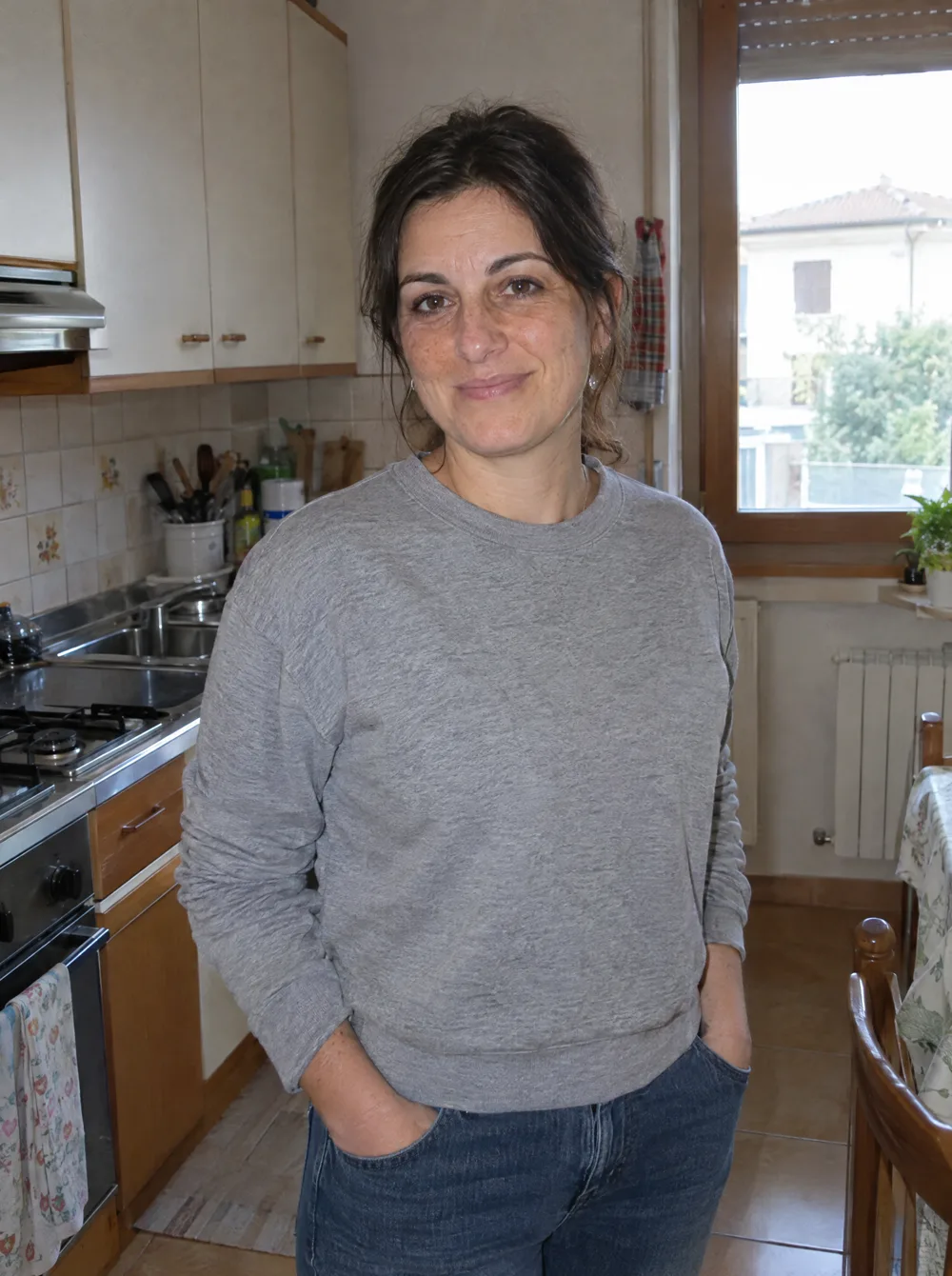 Chiara nella sua cucina